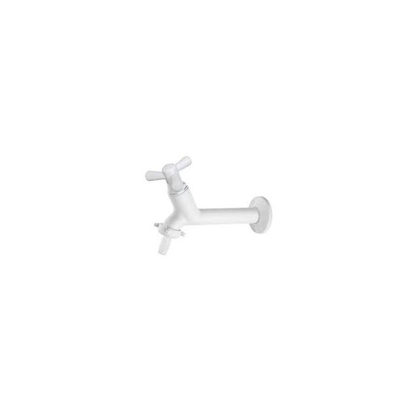 VIQUA TORNEIRA PARA PIA 15CM BRANCA C/ BICO (PACIFIC)