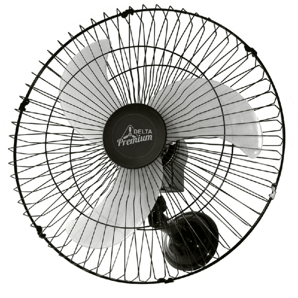 VENTI DELTA VENTILADOR OSCILANTE PAREDE 50CM PRETO BIVOLT (71 5425)