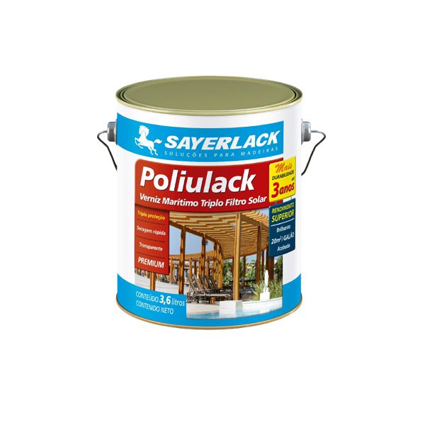 SAYERLACK VERNIZ POLIULACK ACETINADO 3,6LT
