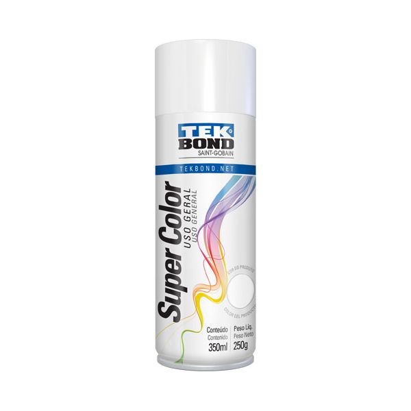 TEK BOND SPRAY BRANCO BRILHANTE USO GERAL 350ML / 250G