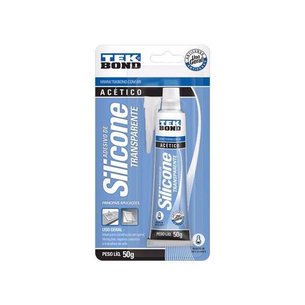 TEK BOND SILICONE ACETICO INCOLOR 50G BLISTER