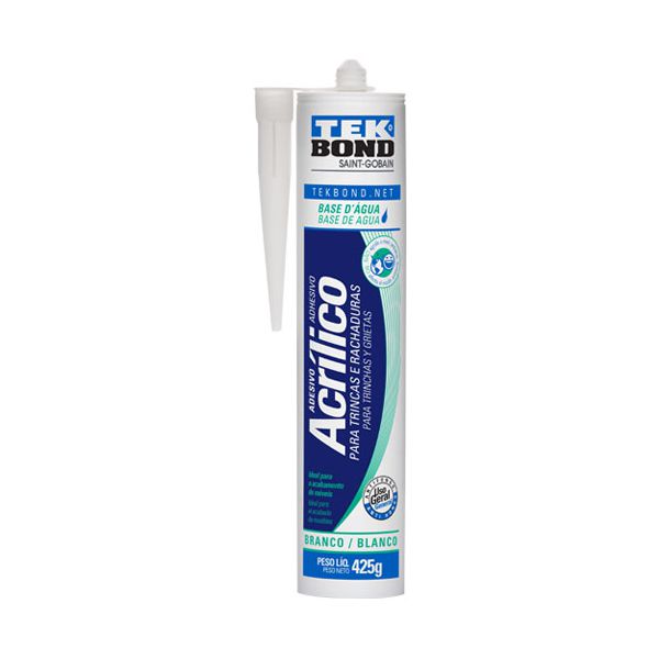 TEK BOND ADESIVO SELADOR DE TRINCAS BRANCO 425G/280ML