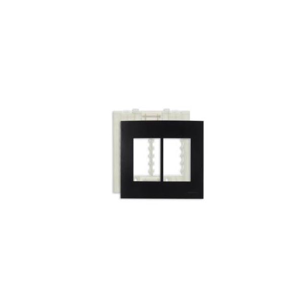 MARGIRIUS EBONY CLEAN PLACA + SUPORTE 4X4 6 POSTOS HORIZONTAL