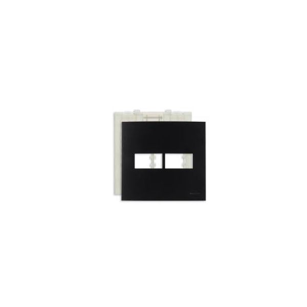 MARGIRIUS EBONY CLEAN SLEEK PLACA+SUPORTE 4X4 2 POSTOS