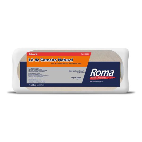 ROMA ROLO DE LA CARNEIRO NATURAL 23CM 290/23