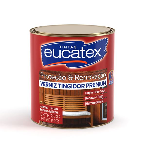 EUCATEX VERNIZ EUCALAR TINGIDOR MOGNO 900ML
