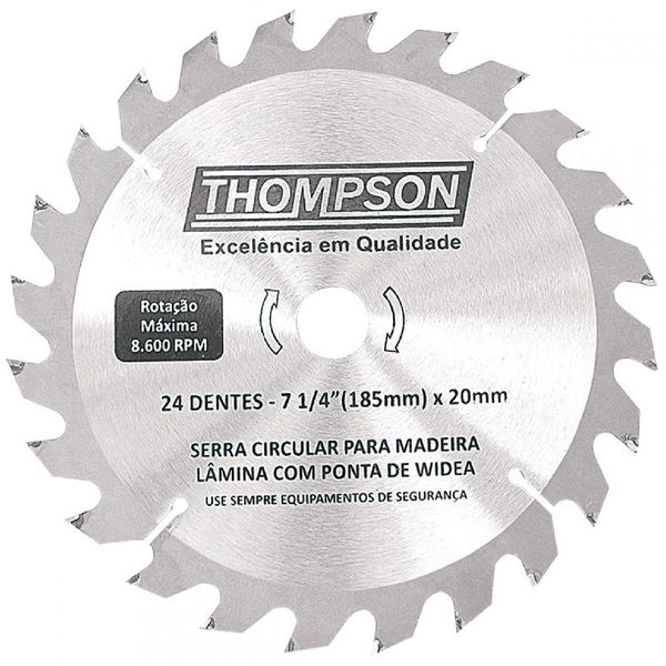 THOMPSON DISCO SERRA CIRCULAR VIDEA 7.1/4
