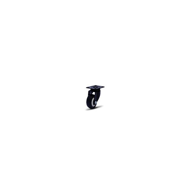 COLSON ROD FIXO 1.5/8 PT C/ PLACA RODA PT ESF 30KG FLPB. 1.5/8.BP.E
