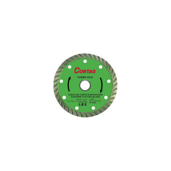 CORTAG DISCO CORTE DIAMANTADO TURBO ECO 110 (FURO 20)