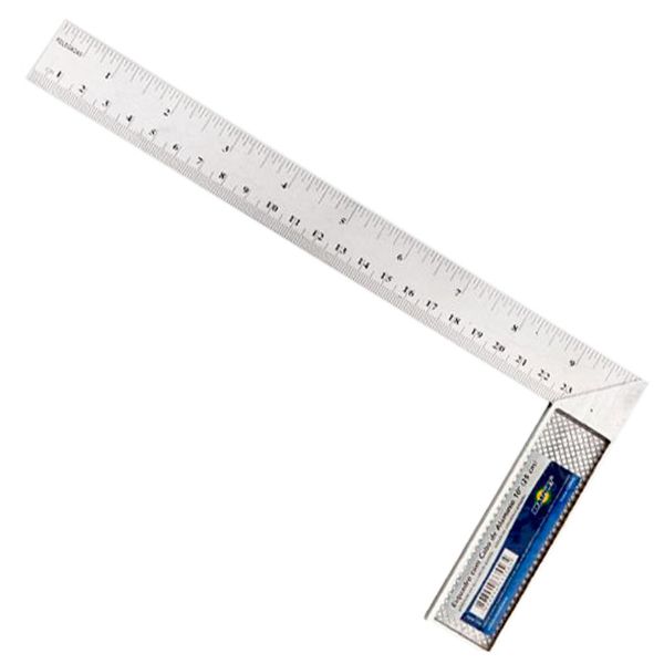 BRASFORT ESQUADRO ALUMINIO 10