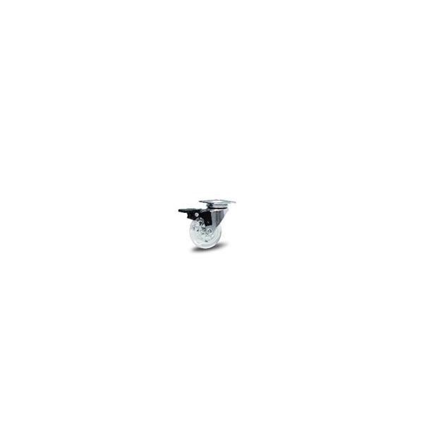 COLSON ROD GIR 1.3/8 C/PLACA FREIO RODA GEL 30KG GLPF.1.3/8.PVC.FP