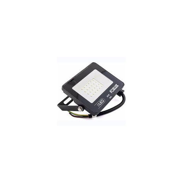 FOXLUX REFLETOR LED 30W X 6500K PRETO BIVOLT
