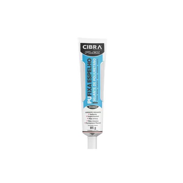 CIBRAFLEX PU FIXA ESPELHO BRANCO 85G