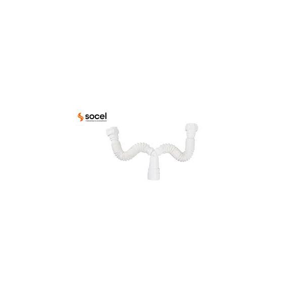 SOCELPLAST SIFÃO EXT. DUPLO BRANCO (720MMM)