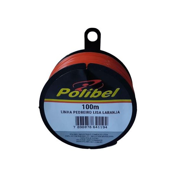 POLIBEL LINHA PEDREIRO LISA LARANJA 100M