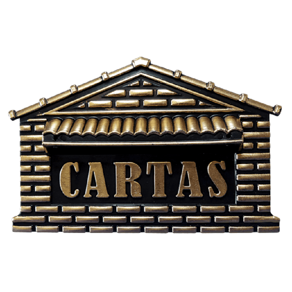PRIME CAIXA DE CORREIO/CARTA 4P DOURADA PVC