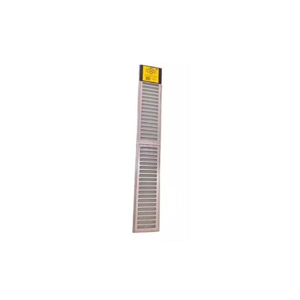 PRIME GRELHA RETA ALUMINIO C/ SUPORTE 15X100