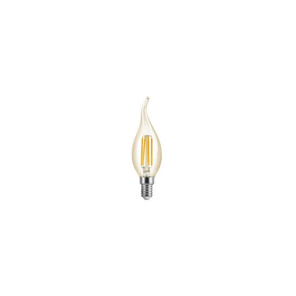 FOXLUX LAMPADA LED FILAMENTO (VELA CHAMA) E14 BA35 2W 2200k BIV.