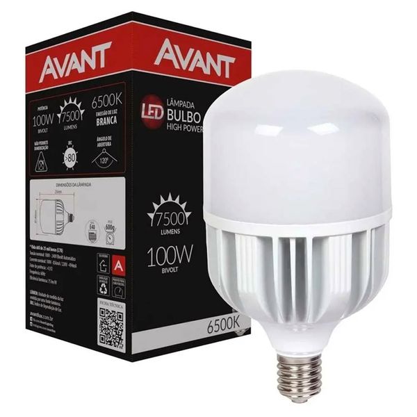 AVANT LAMP LED ALTA POTENCIA 100W 6.500K E40