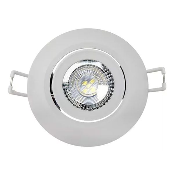 AVANT SPOT SUPIMPA REDONDO BRANCO 5W X 3000K BIV. (LUZ AMARELA)