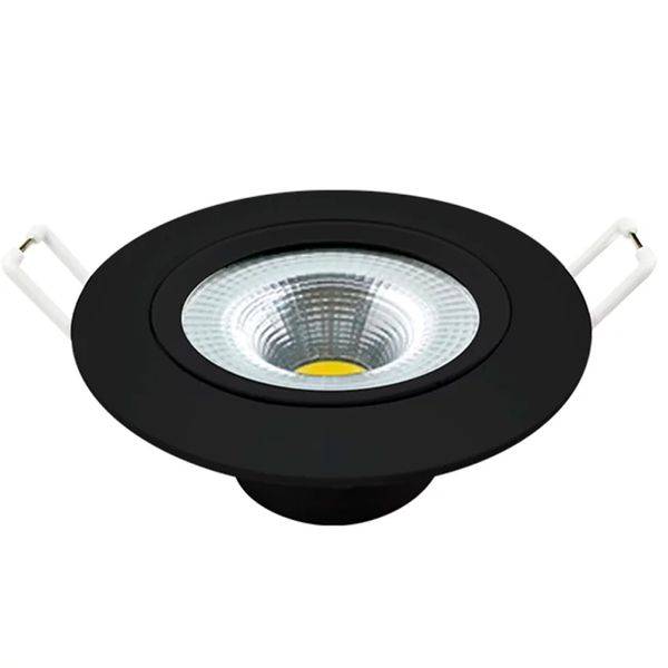 AVANT SPOT SUPIMPA REDONDO PRETO 5W X 6500K BIV.