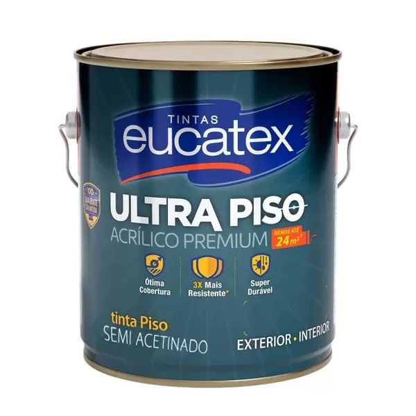 EUCATEX PISO ULTRA VERDE 3,6 LT SEMI ACETINADO