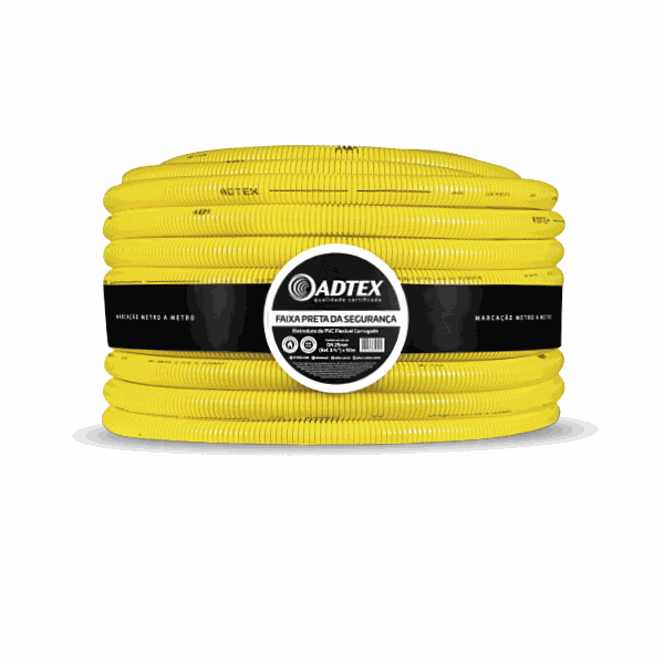 ADTEX CONDUÍTE CORRUGADO AMARELO 20MM C/ 50MT