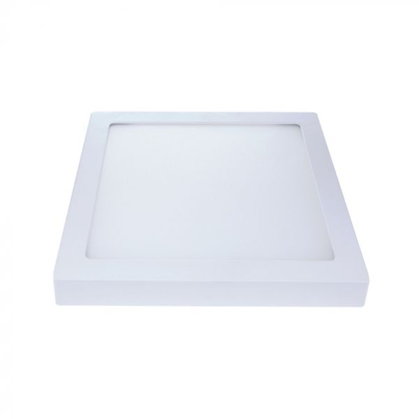 AVANT PAINEL POP ALU SOBREPOR QUAD. BR 12W X 3000k LUZ AMARELA ( 17X17CM)