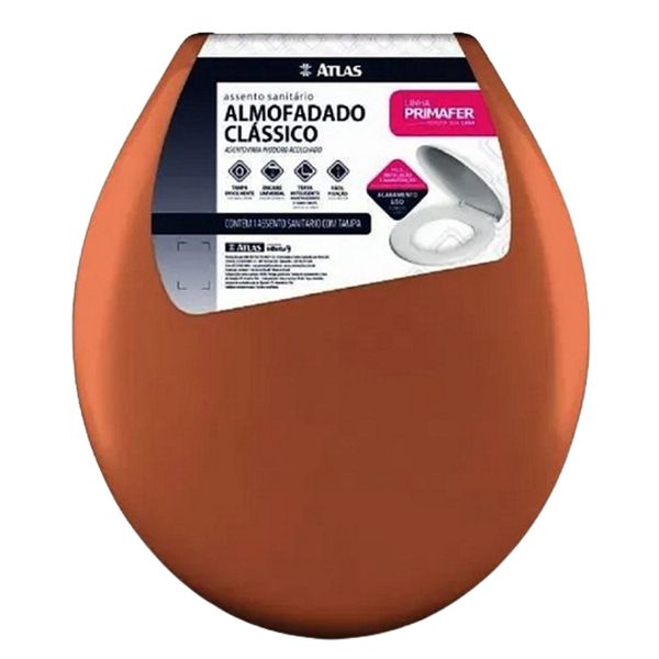 ATLAS ASSENTO ALMOFADADO CLASSIC PLASTICO CARAMELO
