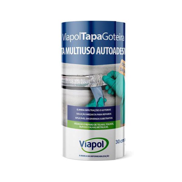 VIAPOL FITA TAPA GOTEIRA 30CMX10M