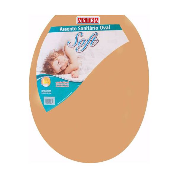 ASTRA ASSENTO SANITÁRIO OVAL SOFT TPJ/AS BG5 BEGE CLARO