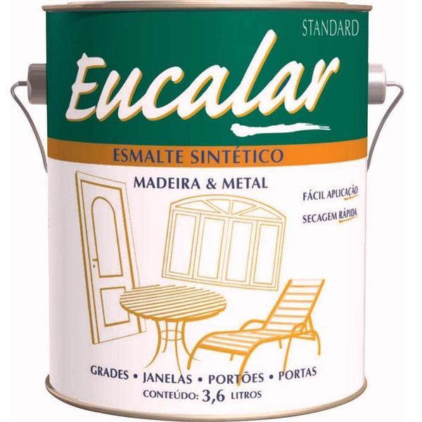 EUCATEX EUCALAR ESMALTE CINZA MÉDIO 3,6LT
