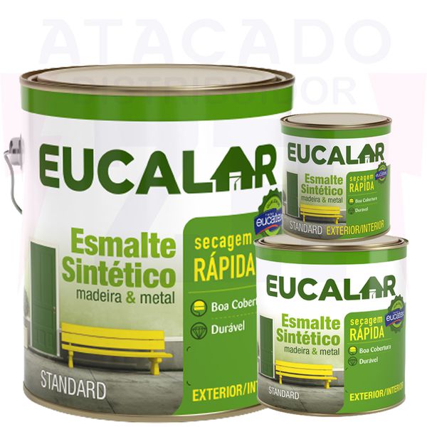 EUCATEX EUCALAR ESMALTE AMARELO OURO 225ML