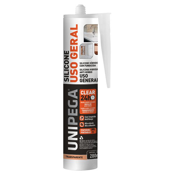 UNIPEGA SILICONE HIBRIDO INCOLOR 280ML