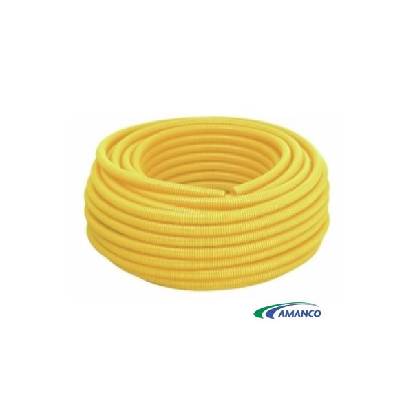AMANCO CONDUÍTE CORRUGADO REFORÇADO AMARELO 32MM C/ 50MT