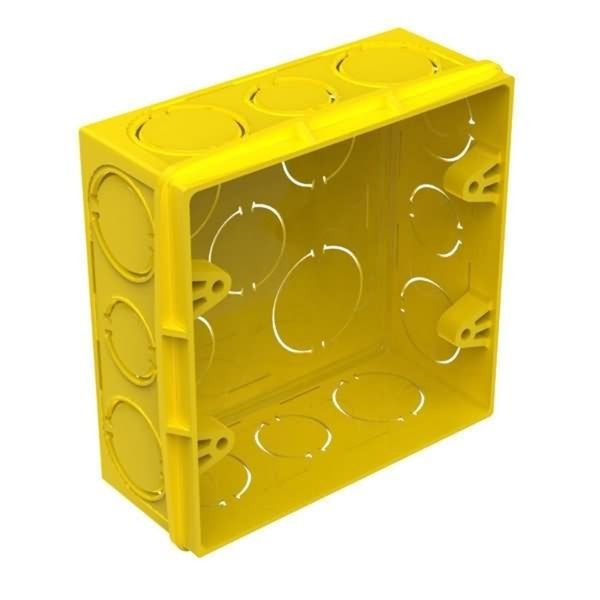 AMANCO CAIXA LUZ PVC AMARELA 4X4