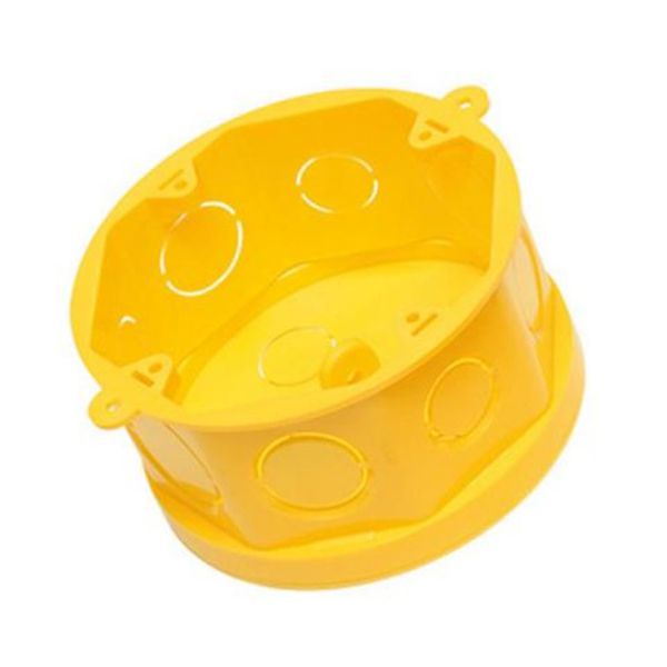 AMANCO CAIXA LUZ PVC AMARELA 4X4 FMS OCTO