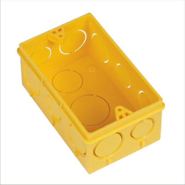 AMANCO CAIXA LUZ PVC AMARELA 4X2