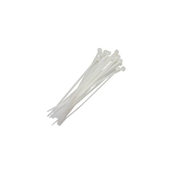 FOXLUX ABRAÇADEIRA NYLON BRANCA 140 X 3,5 C/ 100 UN