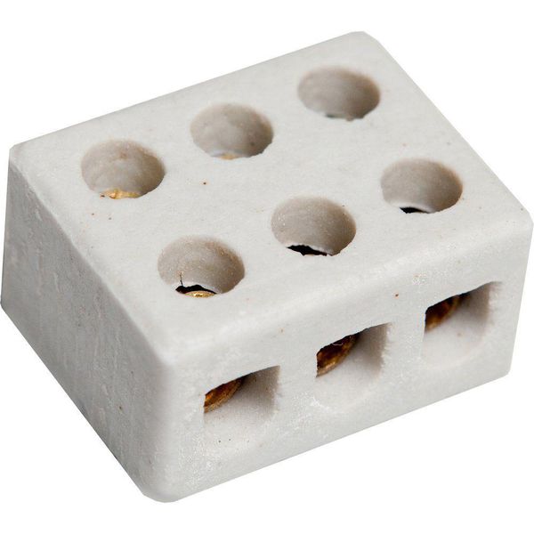 FOXLUX CONECTOR PORCELANA 3 POLOS 16MM