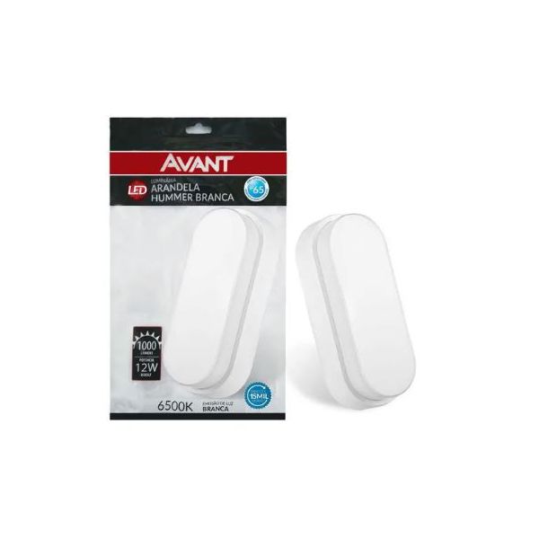 AVANT ARANDELA HUMMER BRANCA 12W X 6500K BIVOLT