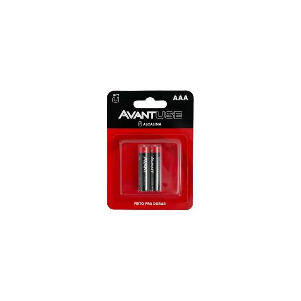 AVANT PILHA ALCALINA PEQUENA AAA BLISTER C/ 02