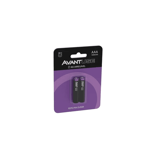 AVANT PILHA RECARREGAVEL AAA BLISTER C/ 02