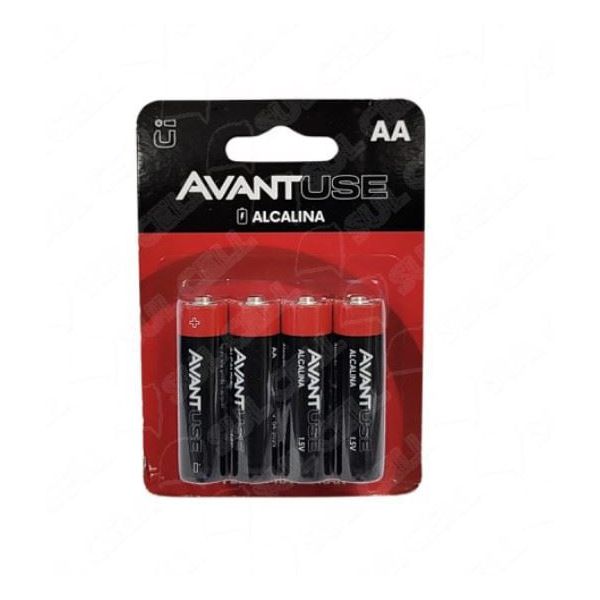 AVANT PILHA ALCALINA PEQUENA AA BLISTER C/ 04
