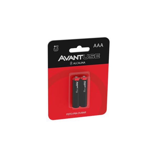 AVANT PILHA ALCALINA PEQUENA AAA BLISTER C/ 02