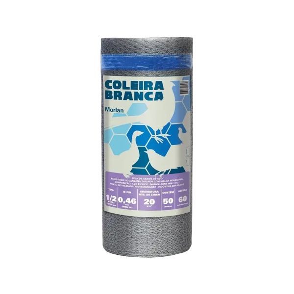 MORLAN TELA ARAME VIVEIRO ½” FIO 26 X 0,60CM X 50M