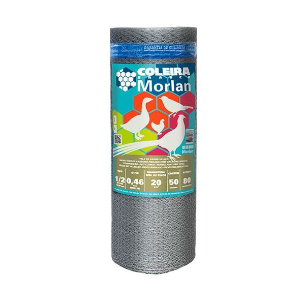 MORLAN TELA ARAME VIVEIRO ½” FIO 26 X 0,80CM X 50M