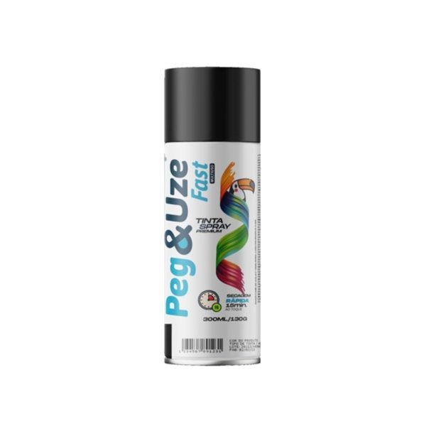 PEG&USE SPRAY PRETO FOSCO ALTA TEMPERATURA 300ML/130G