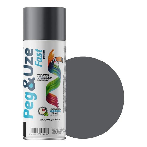 PEG&USE SPRAY USO GERAL CINZA PRIMER 300ML/130G