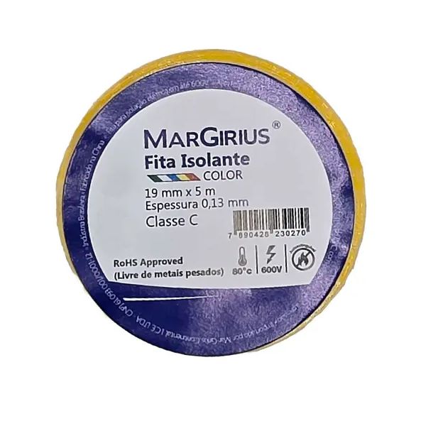 MARGIRIUS FITA ISOLANTE AMARELA 19MM X 5M
